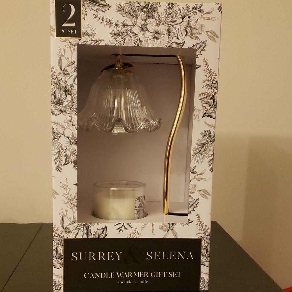 Gold Candle Warmer Set